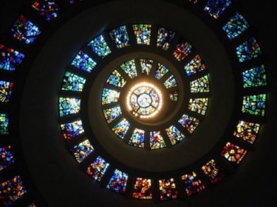 focus  stained glass